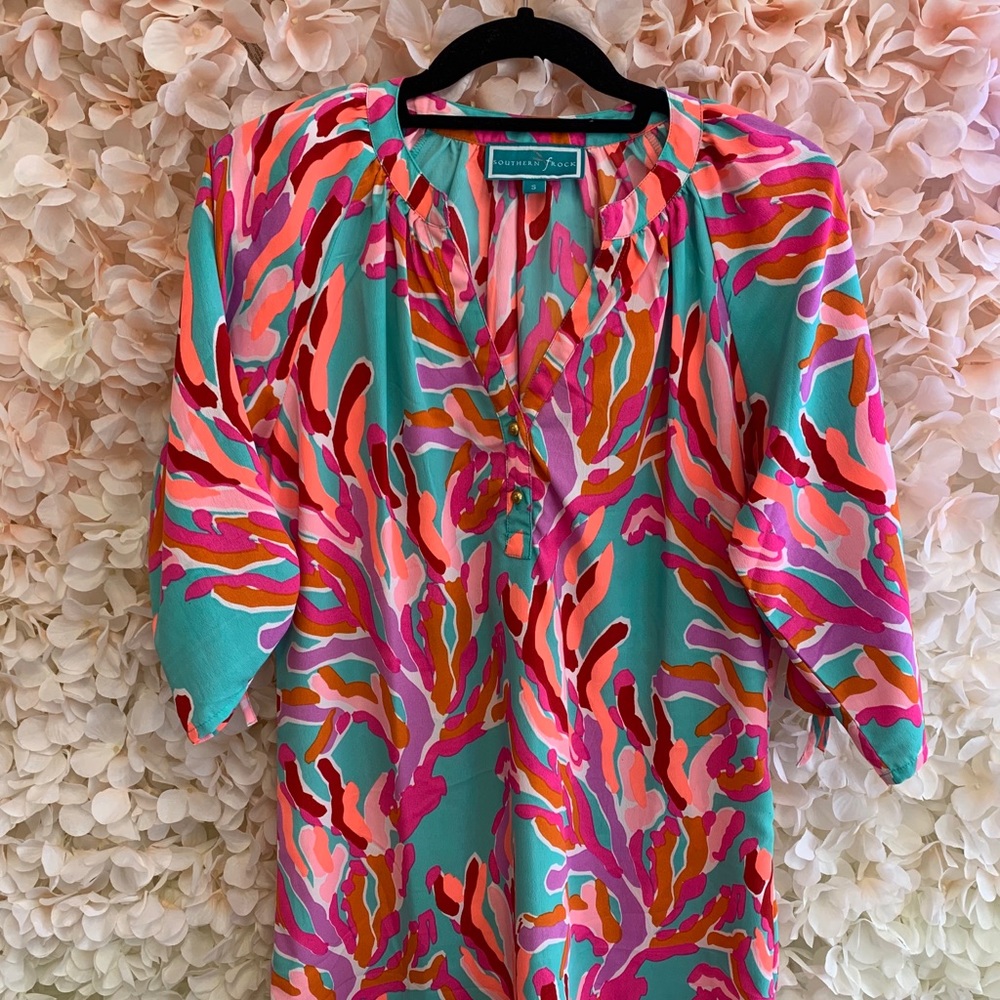 Southern Frock Floral Print Dress S